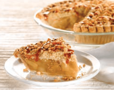 Caramel Apple Pie, slice