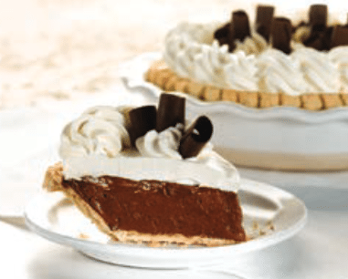 Chocolate French Silk Pie, slice