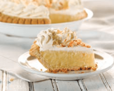 Coconut Cream Pie, slice